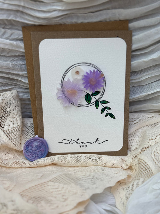 Floral Thank You Card