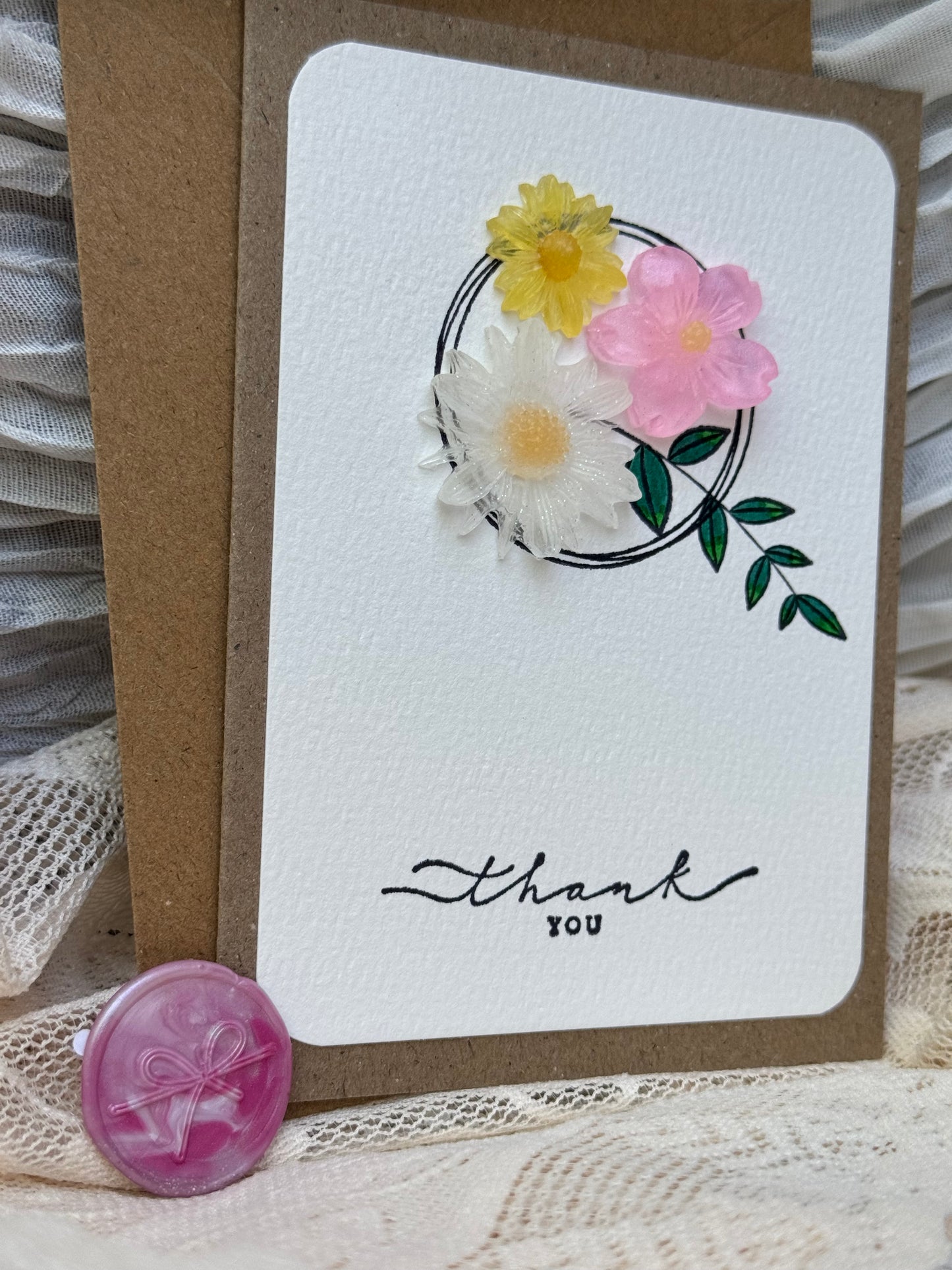 Floral Thank You Card