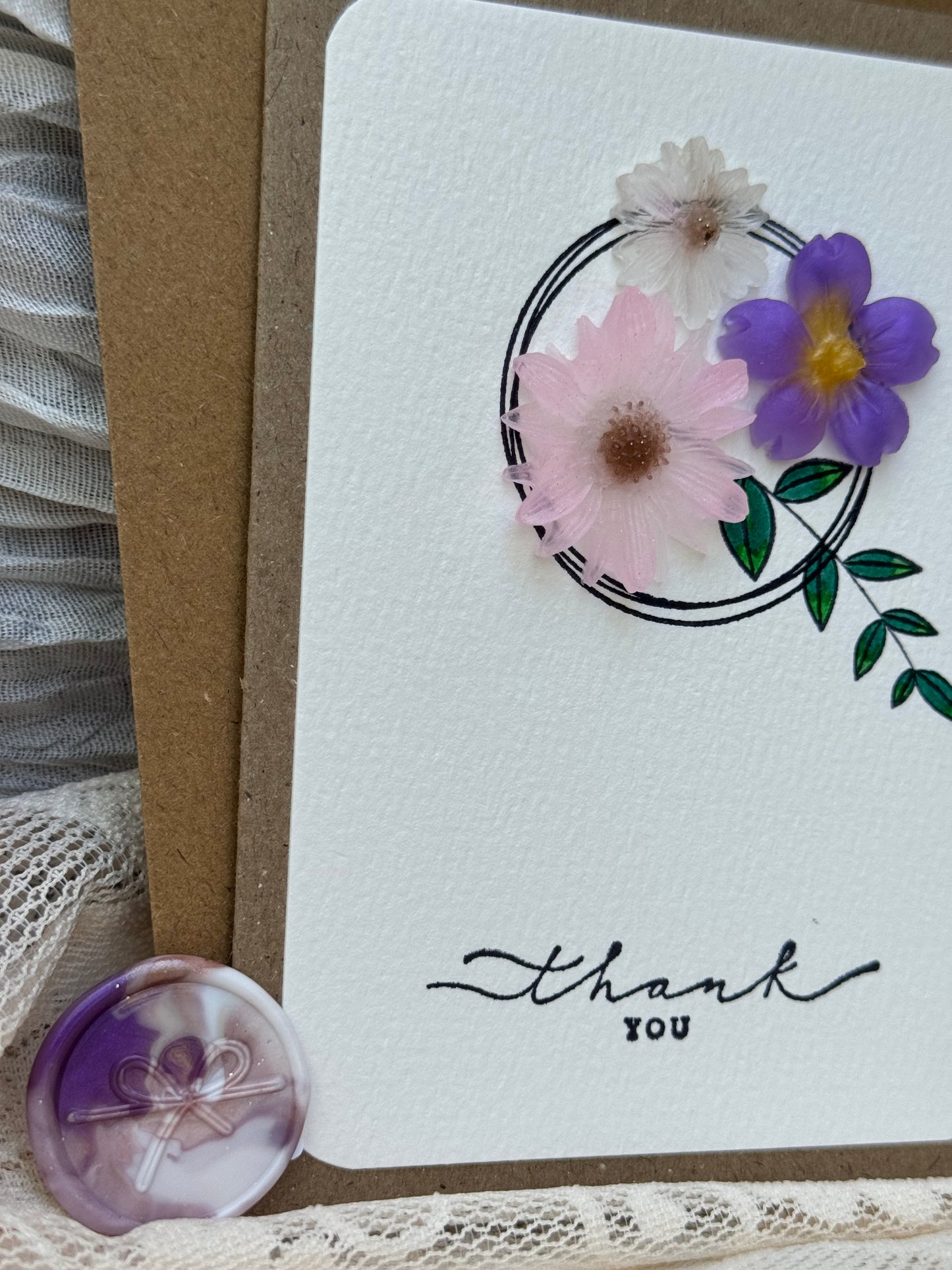 Floral Thank You Card
