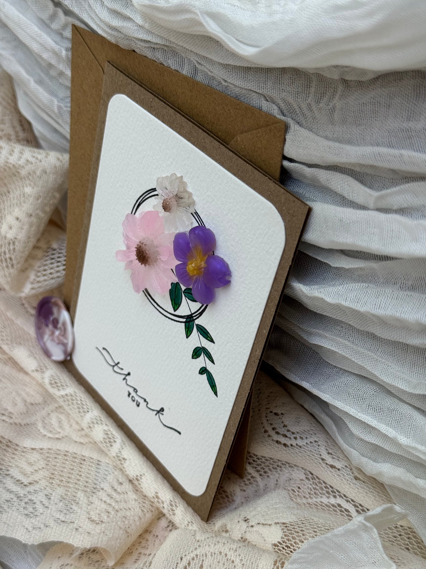 Floral Thank You Card