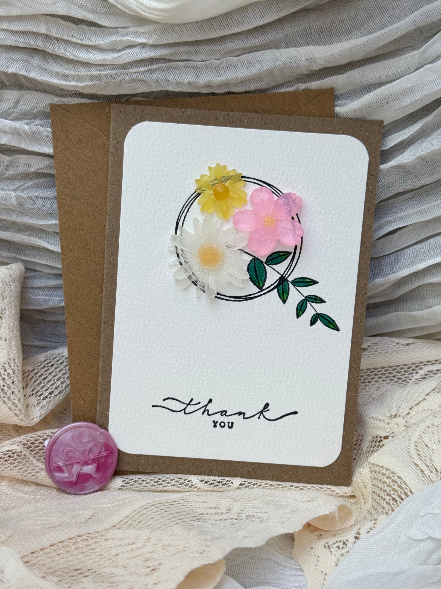 Floral Thank You Card