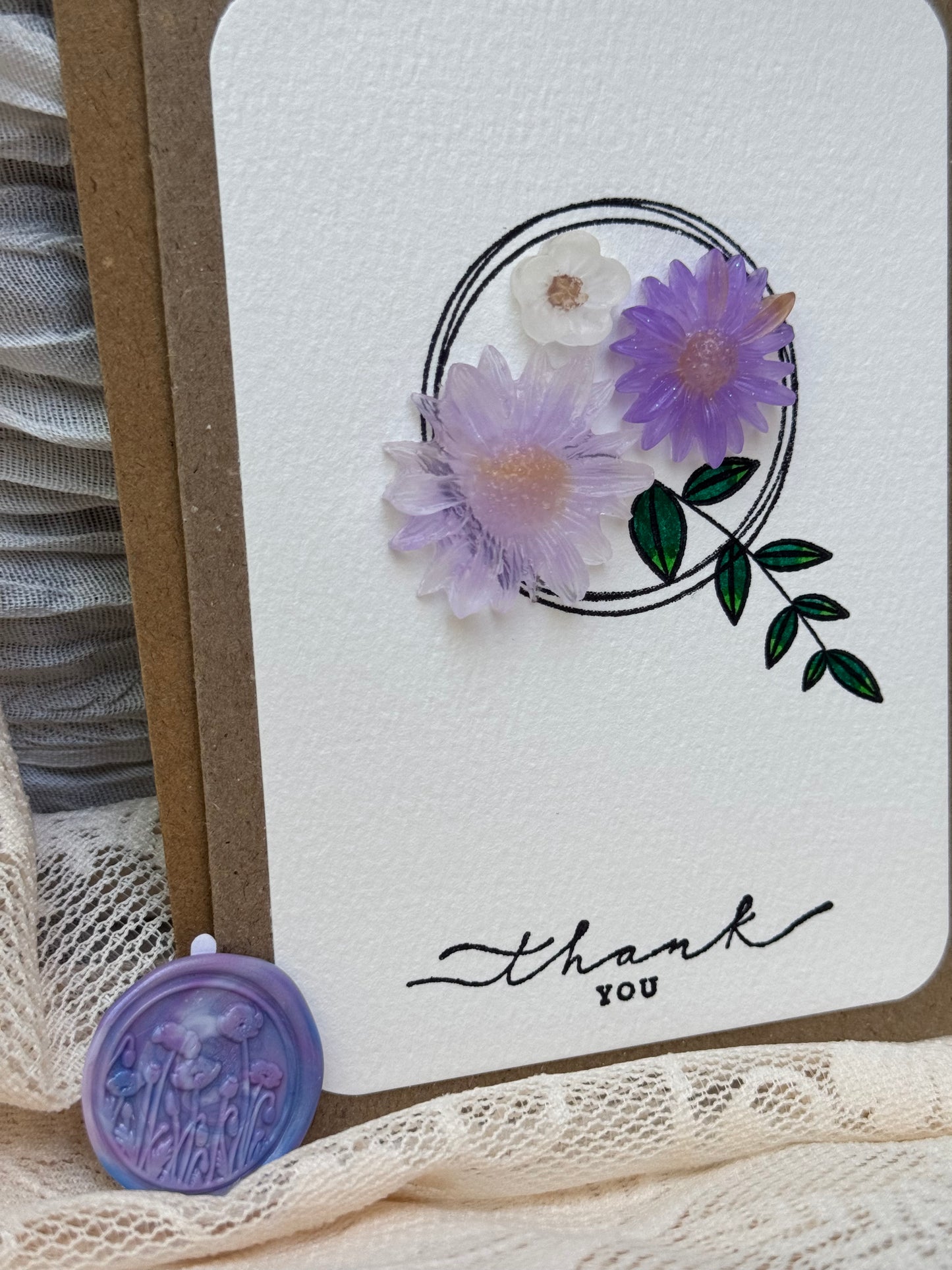 Floral Thank You Card