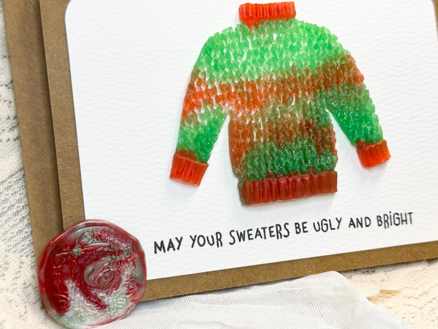 Sweater - “Ugly and Bright” Holiday - Card
