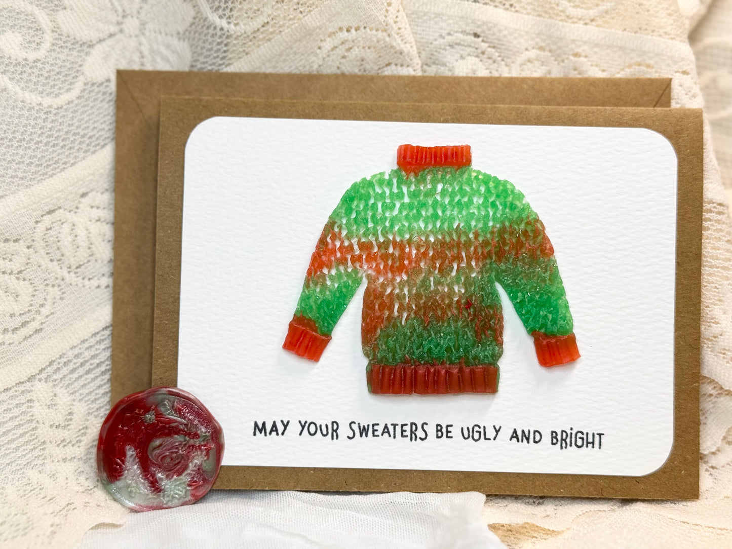 Sweater - “Ugly and Bright” Holiday - Card