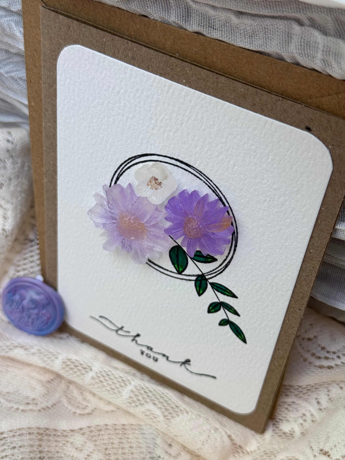 Floral Thank You Card