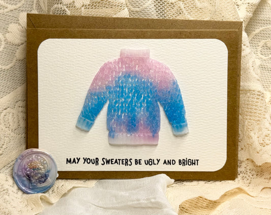 Sweater - “Ugly and Bright” Holiday - Card