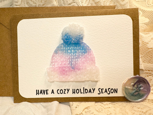 Snowball Hat - Holiday - Card
