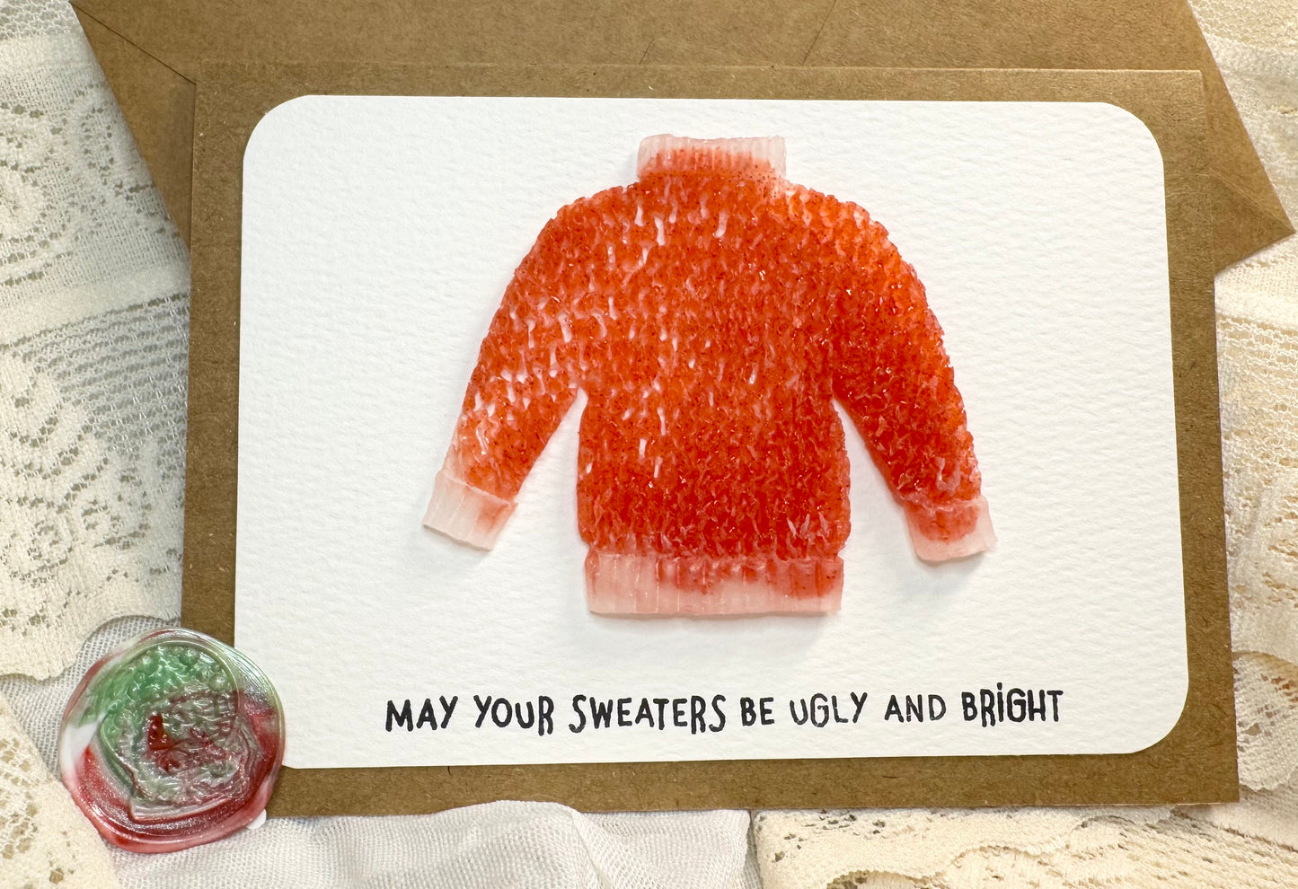 Sweater - “Ugly and Bright” Holiday - Card